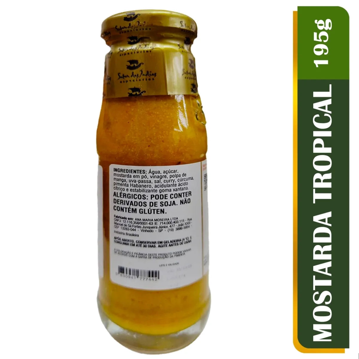 Mostarda Habanero com Manga - Sabor das Índias 195g