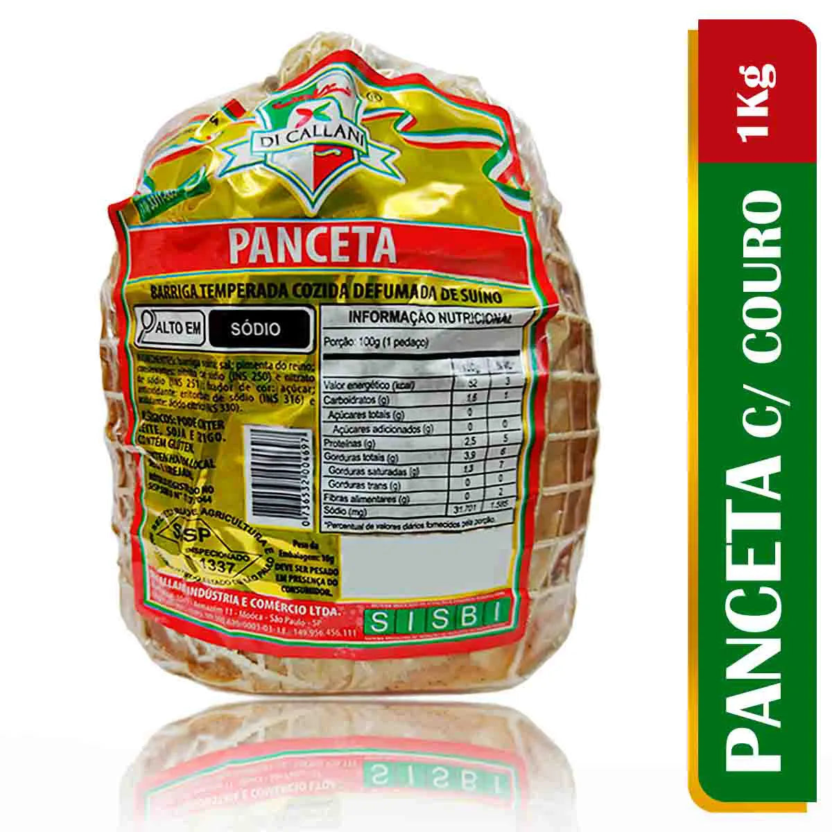 Panceta Defumada com Couro 1K - Empório Ditalia